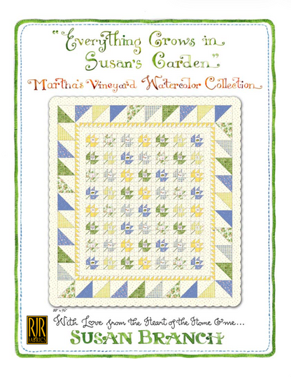 Everything Grows In Susan's Garden Quilt Pattern - PDF File