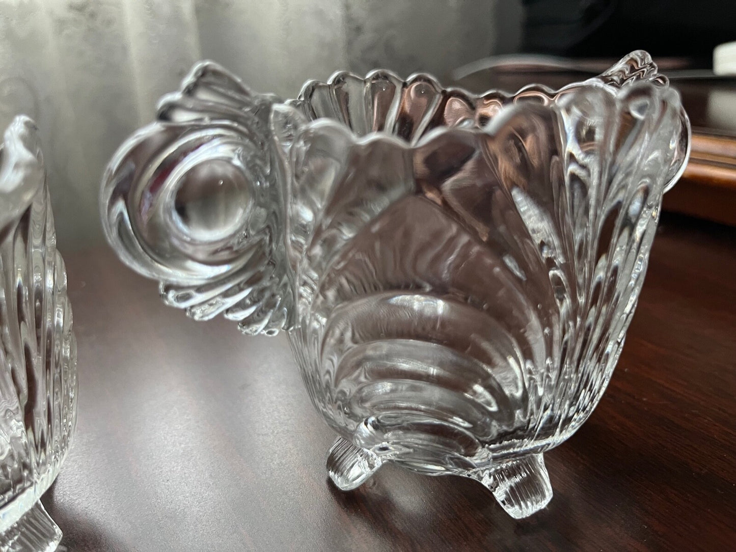 Vintage Cambridge Glass Sugar & Creamer Votive Set