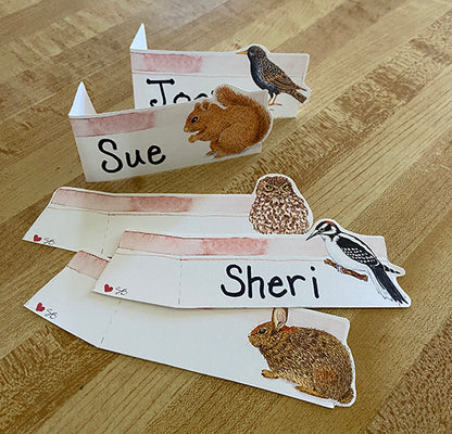 Cute Critters Cut-Your-Own Place Cards