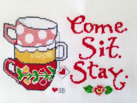 Tea Party Counted Cross Stitch Kit