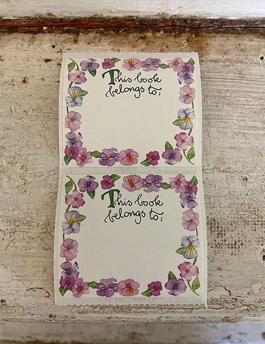 Pansy Book Plates