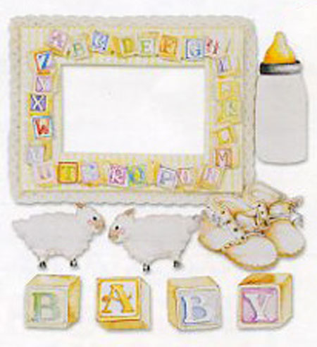 Baby Lambs Embellishments 3-pack