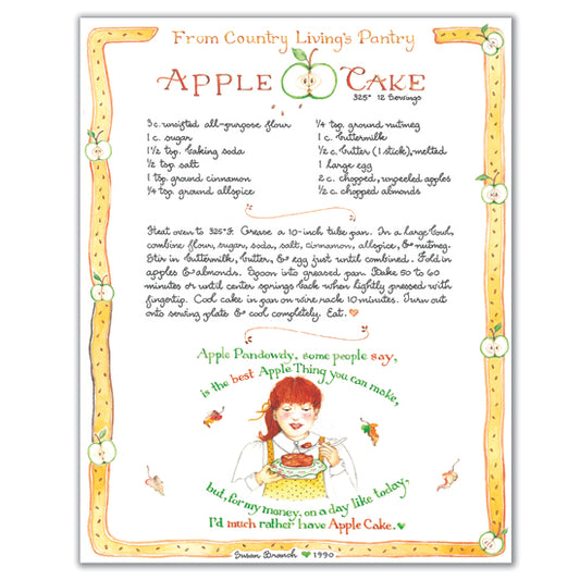 Country Living "Apple Cake" Print