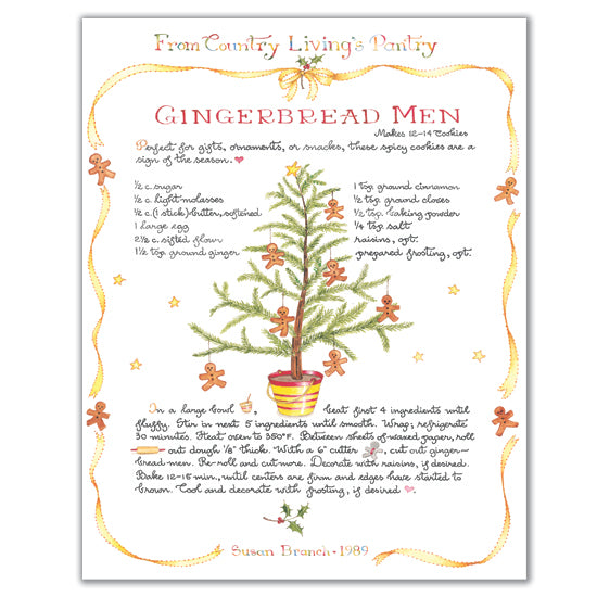 Country Living "Gingerbread Men" Print