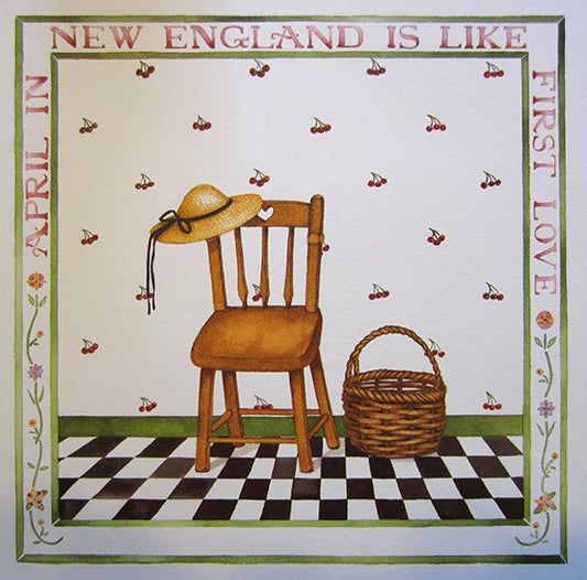 April In New England Lithograph - Signed Edition