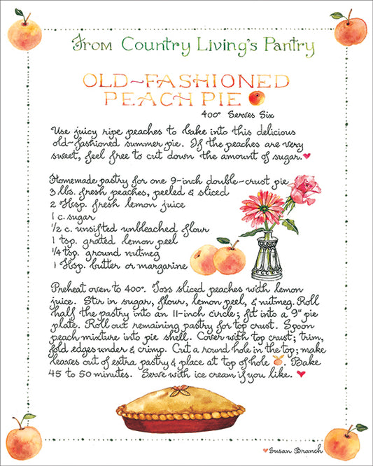 Country Living "Peach Pie" Print